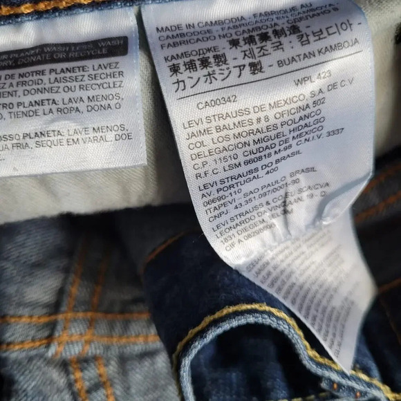 Levi's 569 Men's Jeans Shorts Size 42 Blue Denim 100% Cotton 5-Pockets Mid-Rise - Picture 4 of 10